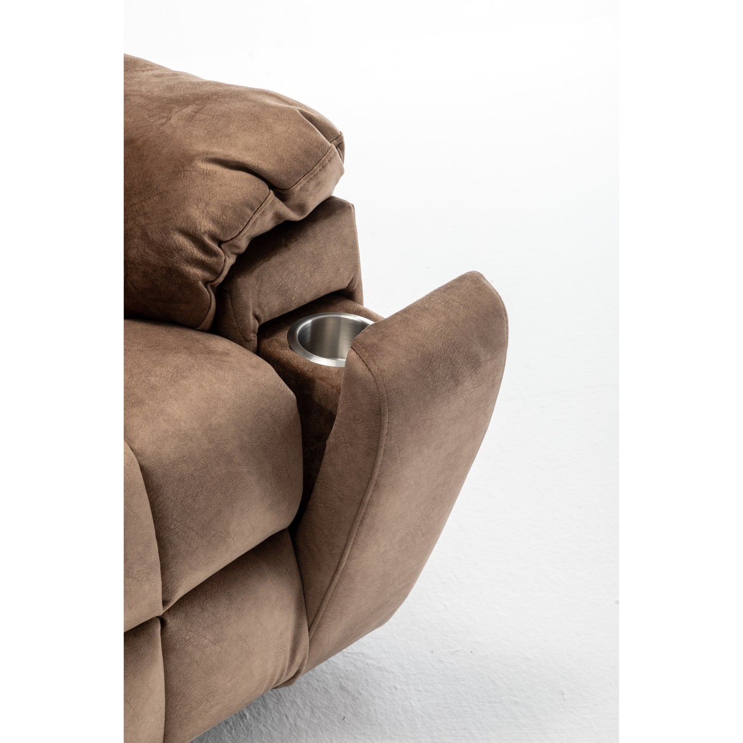 Poltrona reclinabile elettrica Velvet Wide con riscaldamento, massaggio e motore OKIN silenzioso