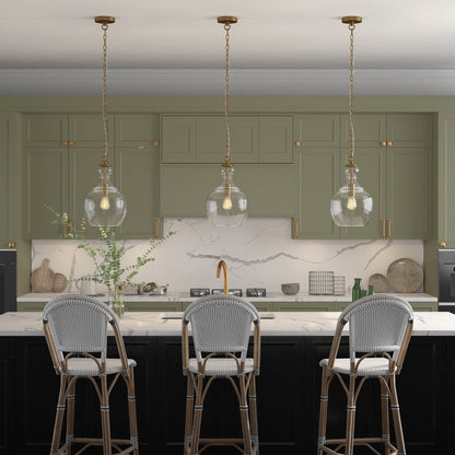 Lampada a sospensione Verona 11 Wide con paralume in vetro - 11 Wide