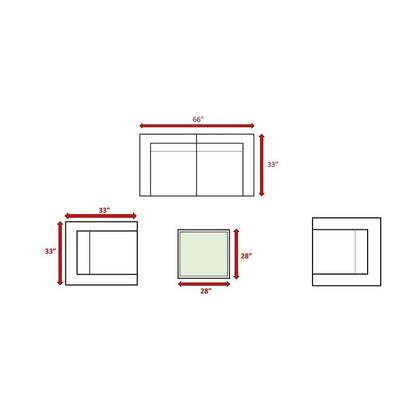 Set di divani da esterno di qualità resort LSI Verona Wicker da 5 pezzi