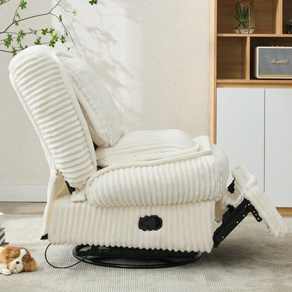 Divano reclinabile versatile in velluto a coste per relax e comfort