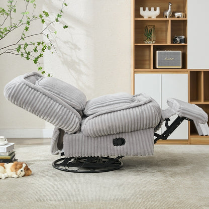 Divano reclinabile versatile in velluto a coste per relax e comfort