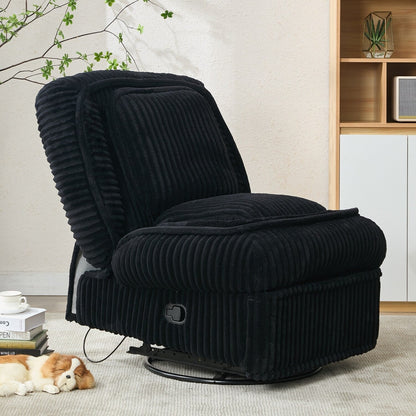 Divano reclinabile versatile in velluto a coste per relax e comfort