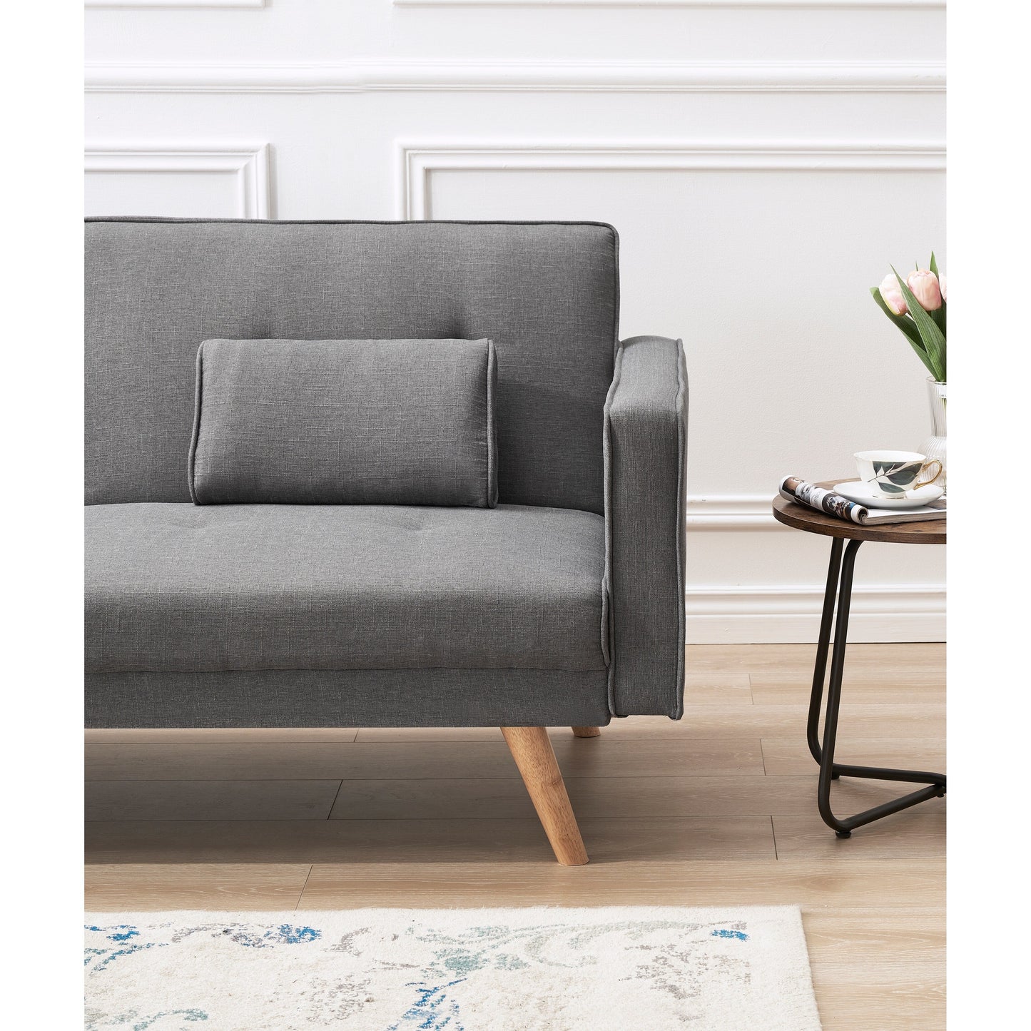 Divano letto pieghevole versatile per soggiorno - Divano multifunzionale e confortevole per piccoli spazi