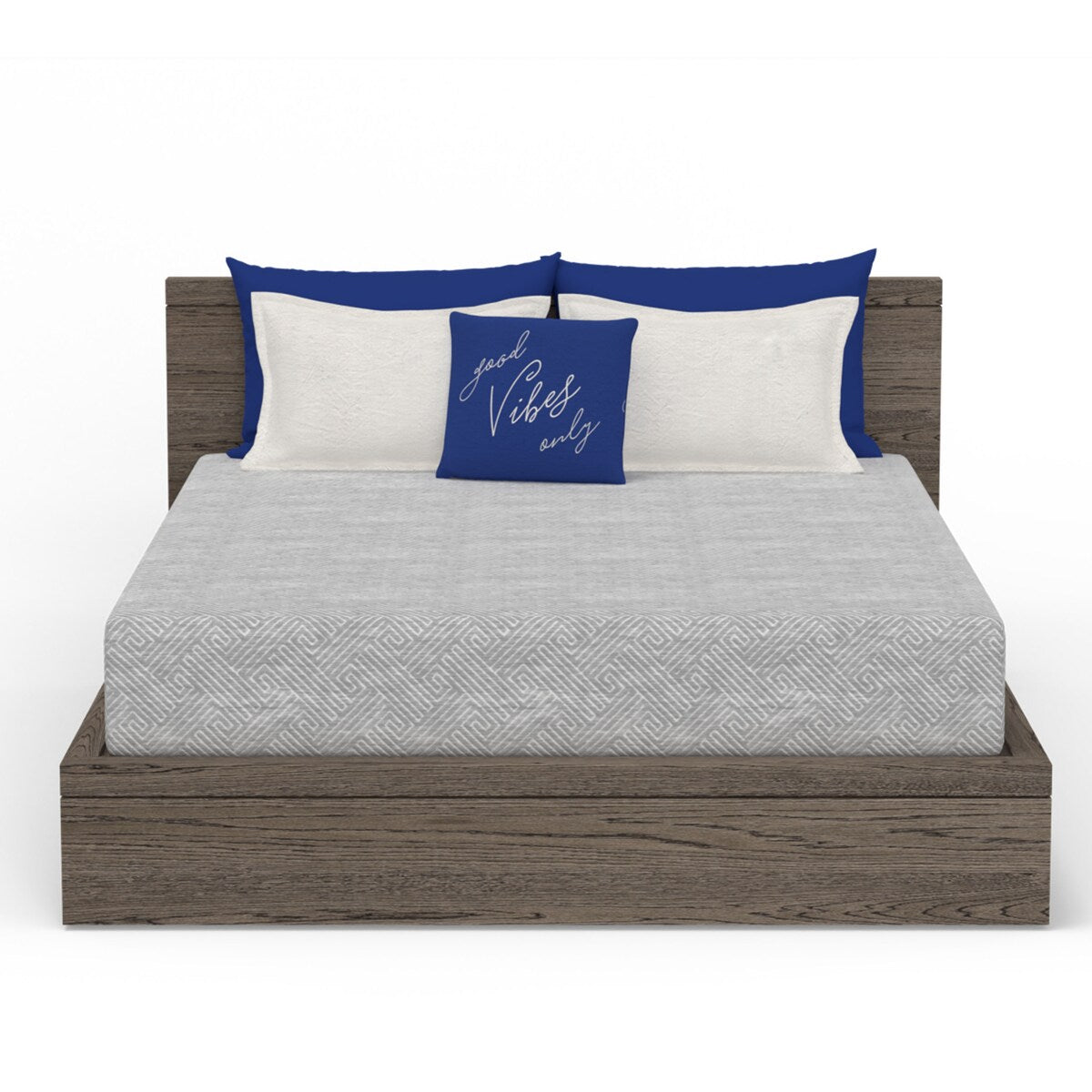 Materasso in memory foam Vibe Heather Grey da 10" in gel, confezione ultra piccola