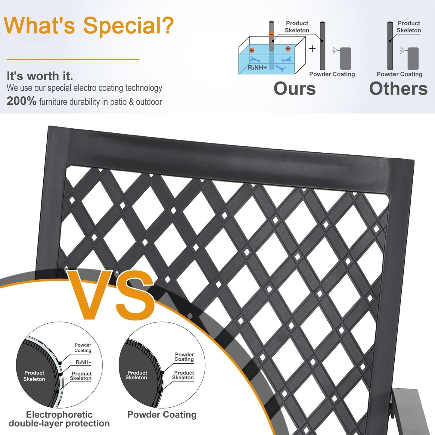 Set da pranzo per esterni Viewmont da 5 pezzi di Havenside Home