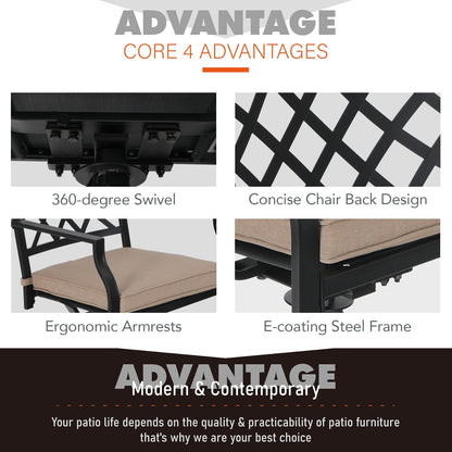 Set da pranzo per esterni Viewmont da 5 pezzi di Havenside Home