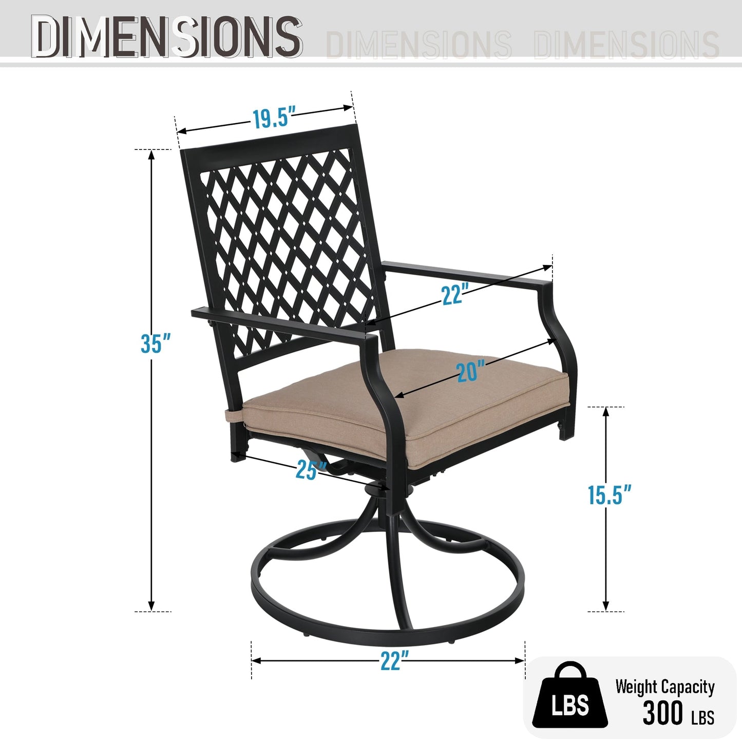 Set da pranzo per esterni Viewmont da 5 pezzi di Havenside Home