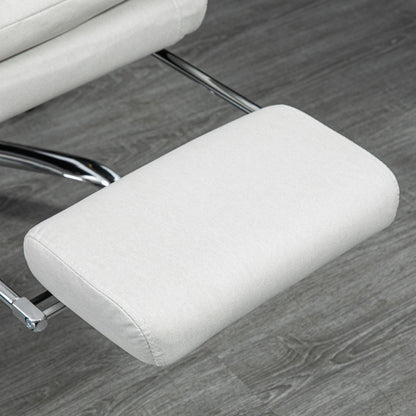 Poltrona da ufficio reclinabile con massaggio, riscaldata e vibrazione in microfibra Vinsetto