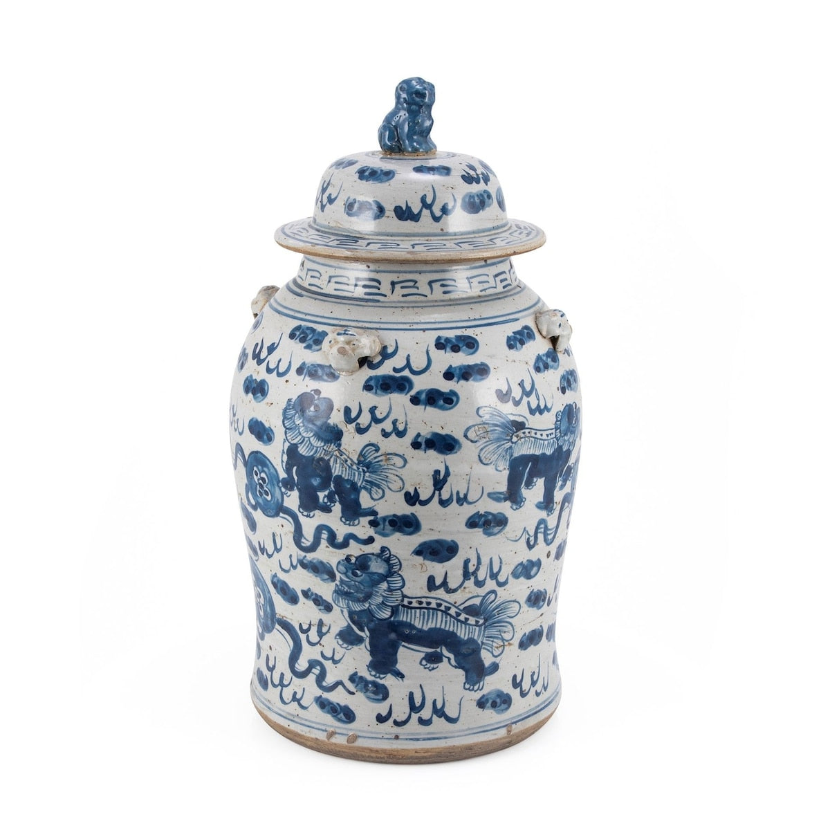 Vaso da tempio vintage con motivo a leone - Piccolo