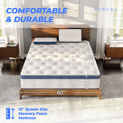 Materasso - Tessuto in memory foam da 12 pollici