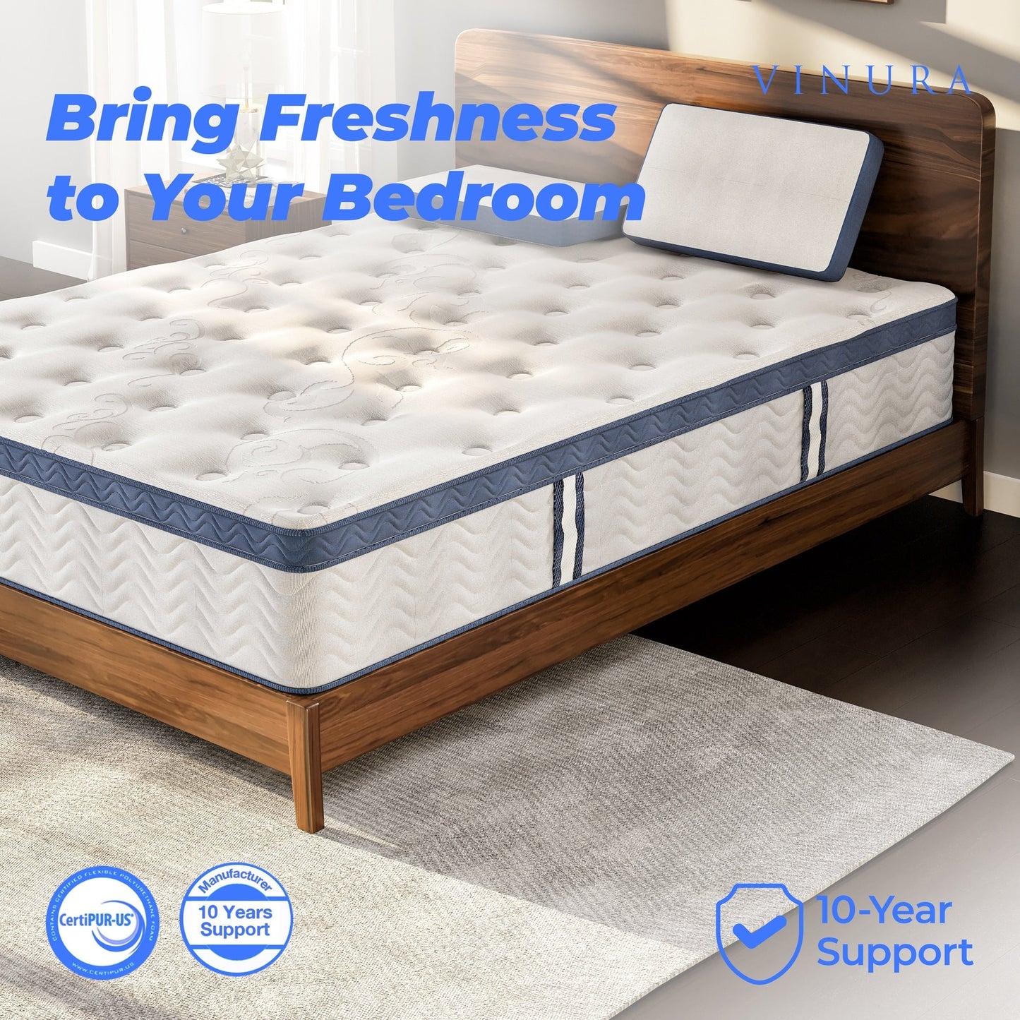 Materasso - Tessuto in memory foam da 12 pollici