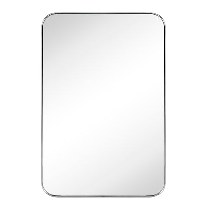 Mobiletto porta medicinali con cornice incassata TEHOME WH, specchio e ripiani regolabili