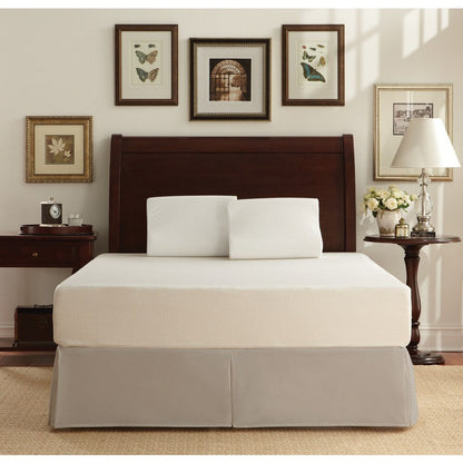 WHITE by Sarah Peyton - Materasso e cuscino king-size in memory foam con supporto tradizionale in peluche da 10 pollici