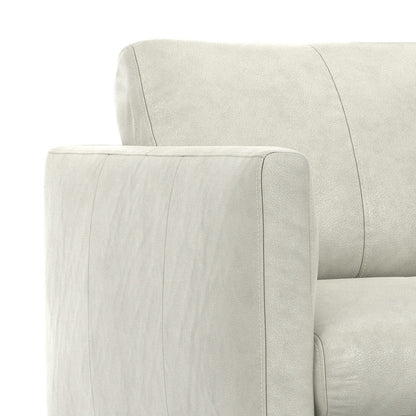 Divano a due posti in vera pelle WYNDENHALL Danbury da 60 pollici di larghezza