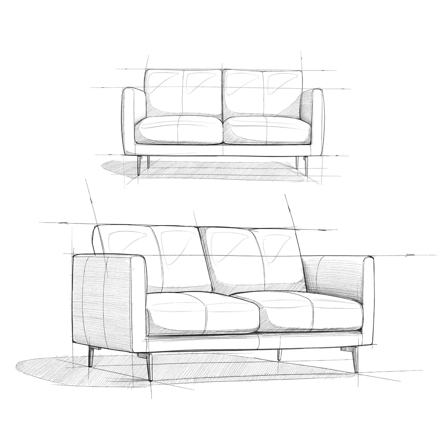 Divano a due posti in vera pelle WYNDENHALL Danbury da 60 pollici di larghezza