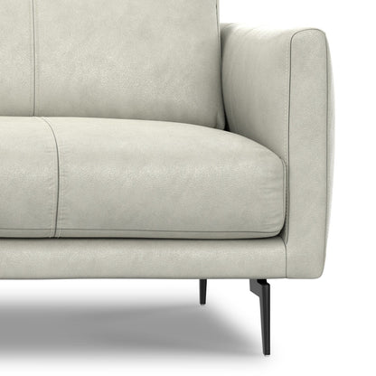 Divano moderno WYNDENHALL Danbury Mid-Century da 81 pollici in vera pelle