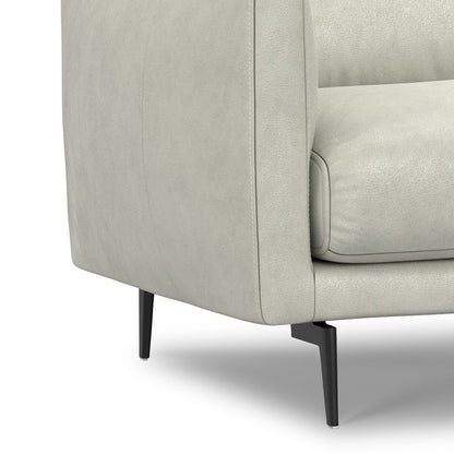 Divano moderno WYNDENHALL Danbury Mid-Century da 81 pollici in vera pelle