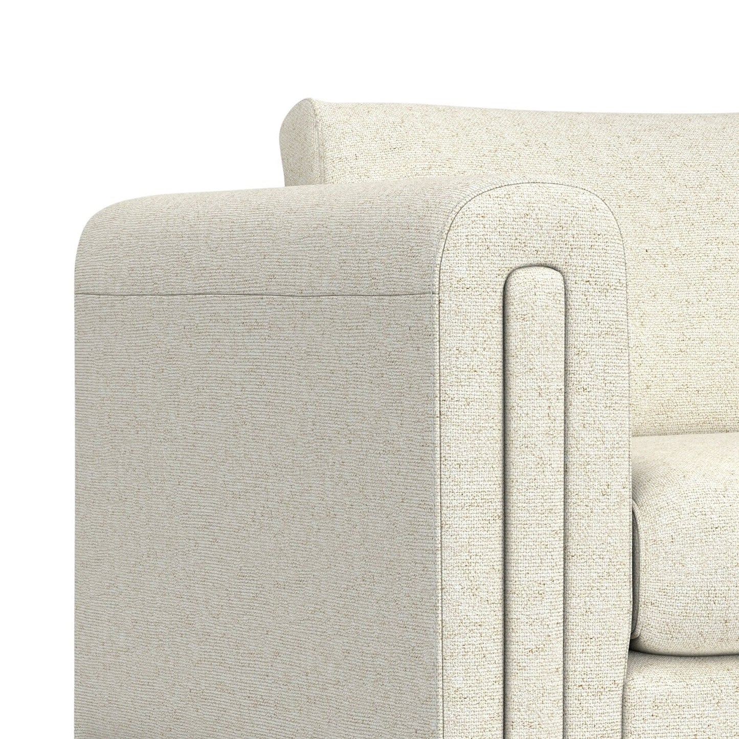 Divano a due posti contemporaneo WYNDENHALL Drayton da 61 pollici di larghezza in tessuto tecnico a trama fitta - 61 L x 38 P x 30 A