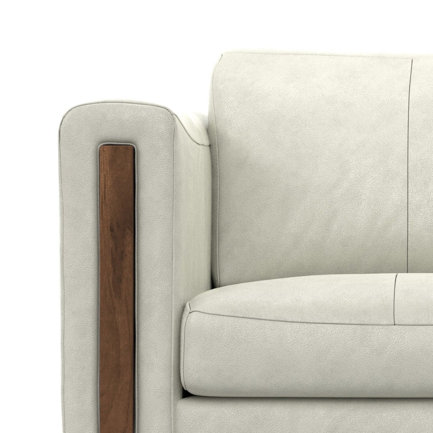 Divano moderno e contemporaneo WYNDENHALL Hillcrest da 62 pollici di larghezza in vera pelle