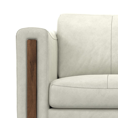 Divano moderno e contemporaneo WYNDENHALL Hillcrest da 62 pollici di larghezza in vera pelle