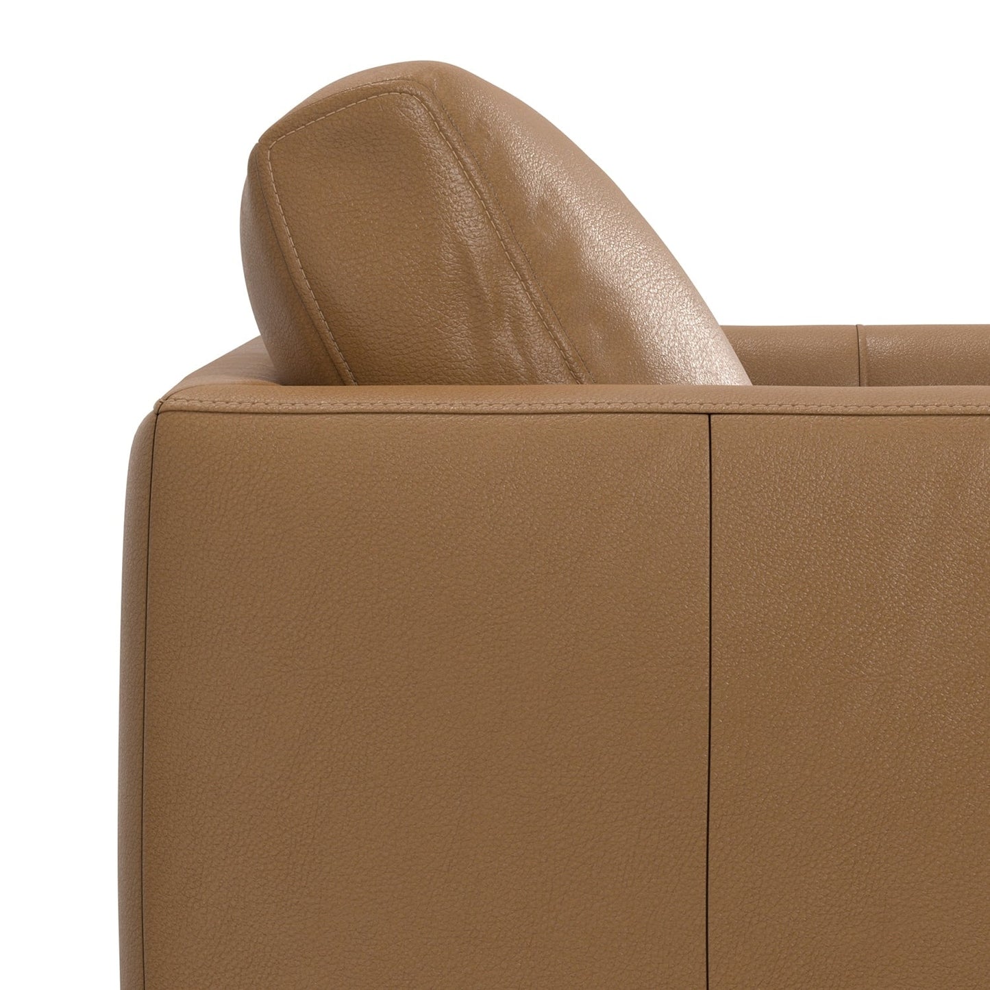 Divano a due posti in vera pelle WYNDENHALL Danbury da 60 pollici di larghezza