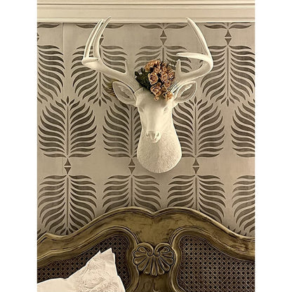 Wall Charmers Testa di cervo bianco