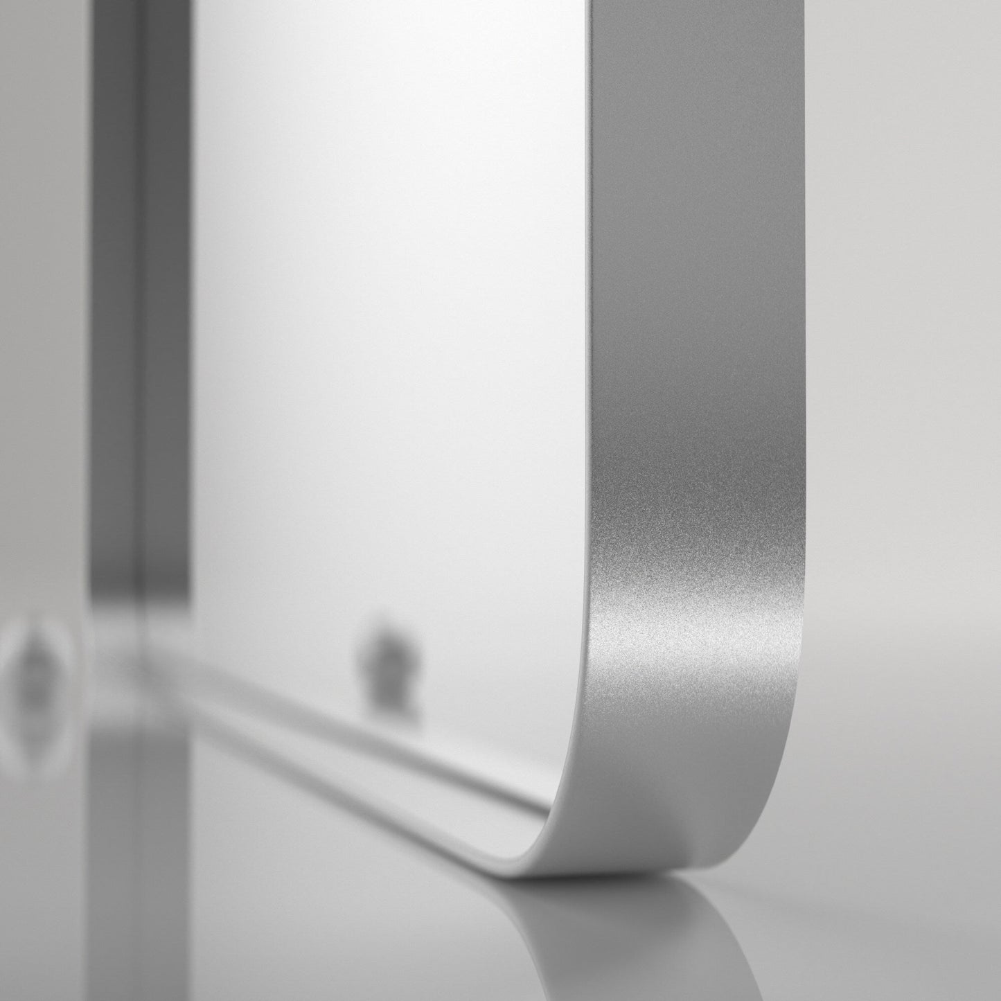 Specchio da parete, specchio da toeletta, specchio da bagno con angolo arrotondato (1 pezzo)