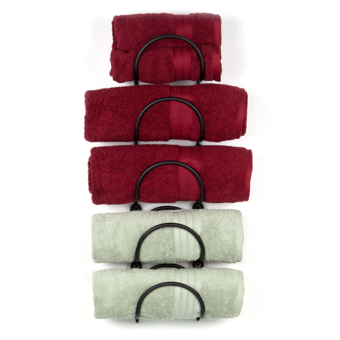 Portasciugamani Boto Wallniture, organizer da bagno con decorazione da parete rustica