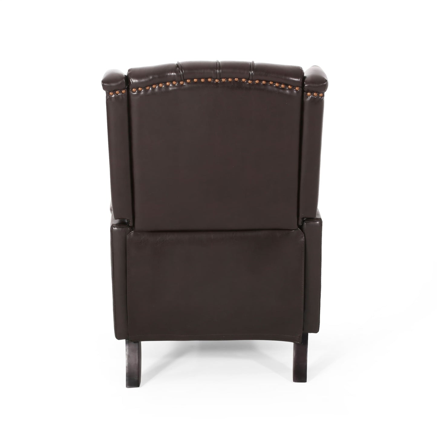 Poltrona reclinabile Walter Classic Tufted in similpelle (2 pezzi) con finiture a borchie di Christopher Knight Home