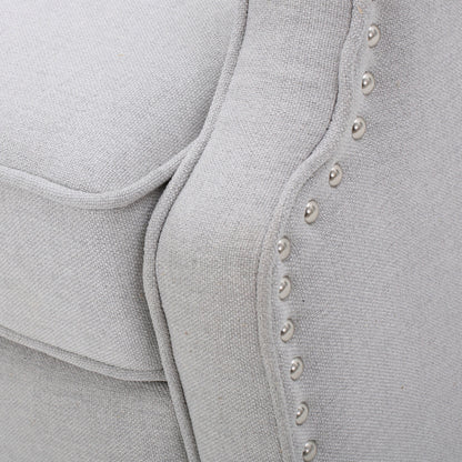 Poltrona reclinabile con schienale alto e rivestimento in tessuto Walter di Christopher Knight Home