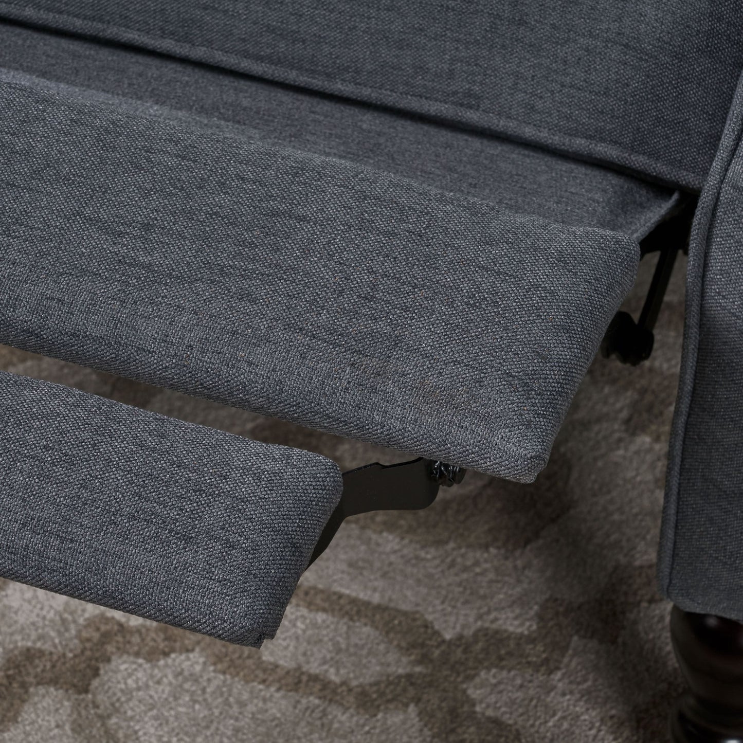 Poltrona reclinabile con schienale alto e rivestimento in tessuto Walter di Christopher Knight Home