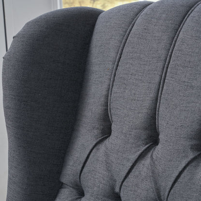 Poltrona reclinabile con schienale alto e rivestimento in tessuto Walter di Christopher Knight Home