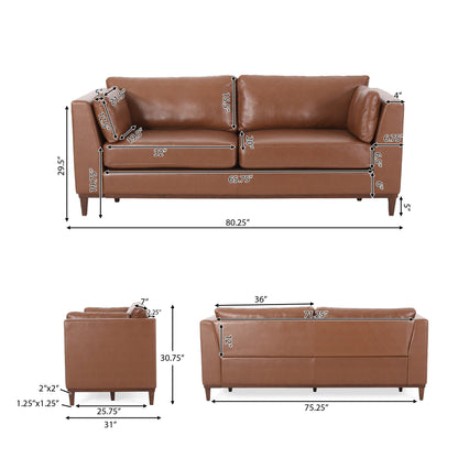 Divano a 3 posti in similpelle Warbler di Christopher Knight Home