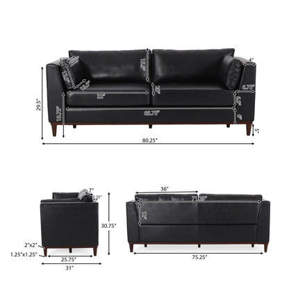 Divano a 3 posti in similpelle Warbler di Christopher Knight Home