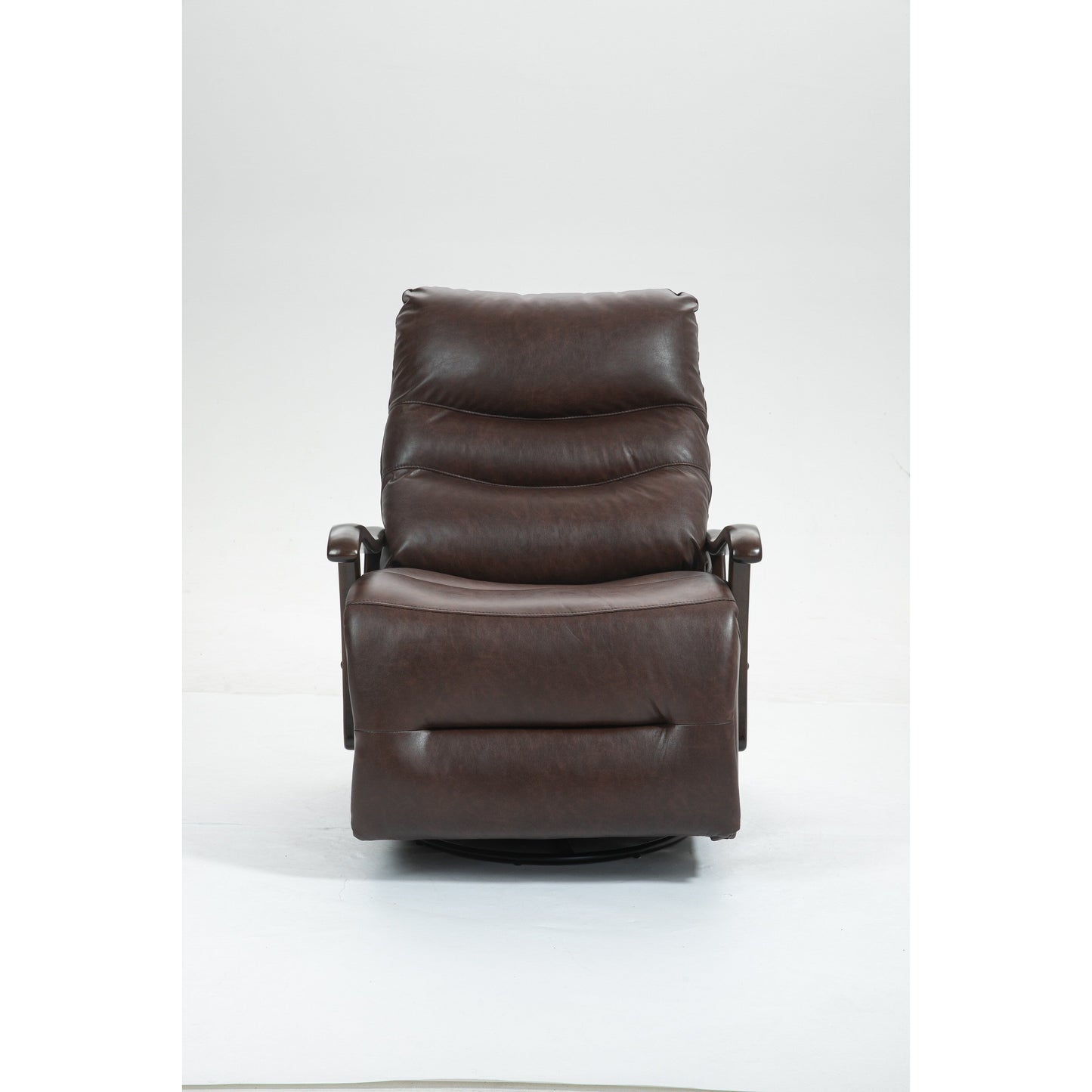 Poltrona reclinabile elettrica girevole resistente all'acqua con porta USB, braccioli in legno massello e funzione di oscillazione delicata