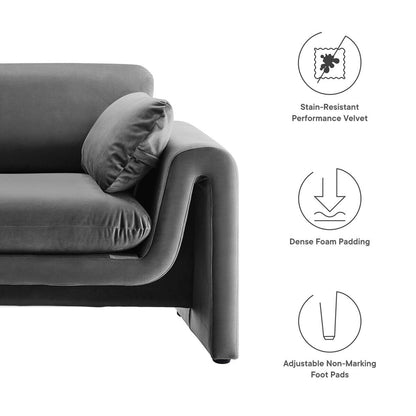 Divano Waverly Performance Velvet