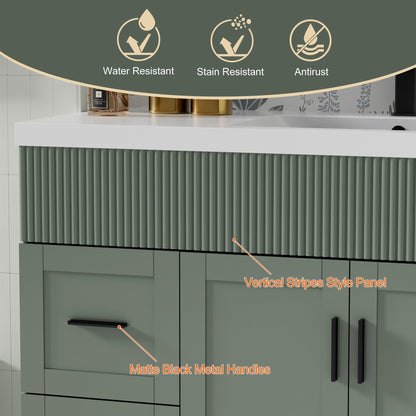 Mobile bagno Wavy Line 30/36/48 con lavabo e rubinetto