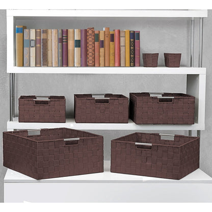 Set di cestini intrecciati da 7 pezzi