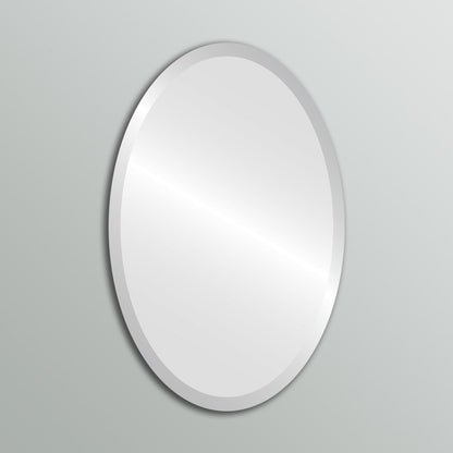 Specchio ovale Wells senza cornice bisellato