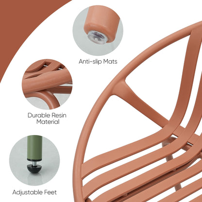 Set di mobili da giardino Werph da 3 pezzi, mobili da esterno con tavolo da bistrot e sedie da giardino, set da 2