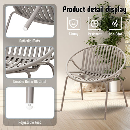 Set di mobili da giardino Werph da 3 pezzi, mobili da esterno con tavolo da bistrot e sedie da giardino, set da 2