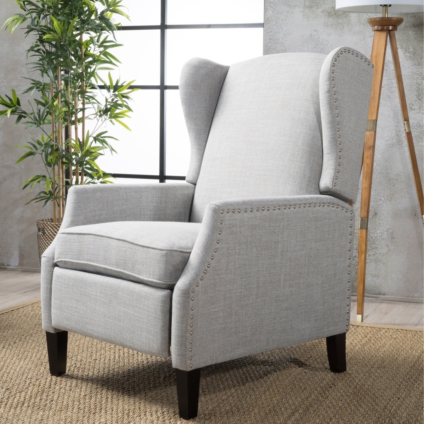 Poltrona reclinabile Wescott Wingback Pushback di Christopher Knight Home