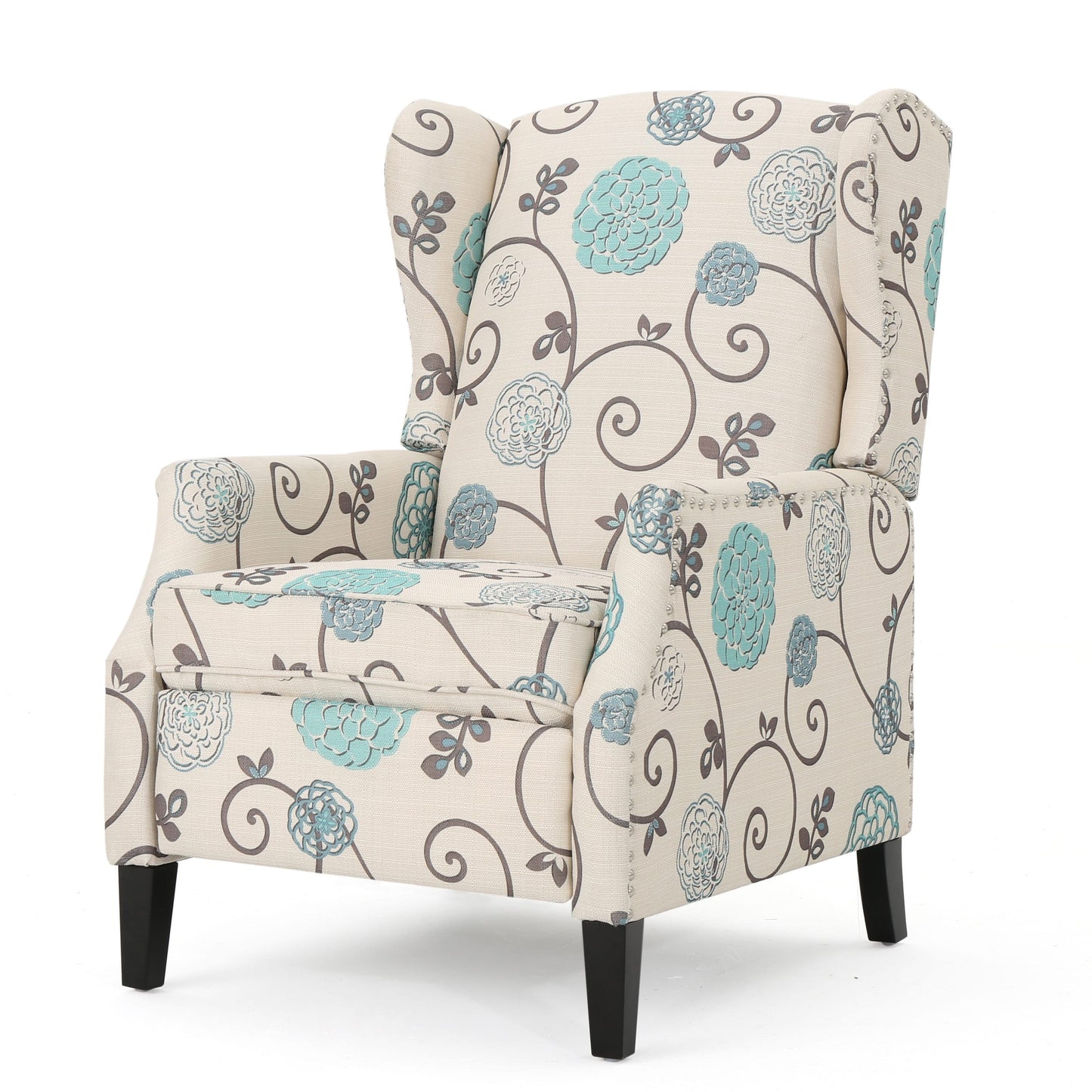 Poltrona reclinabile Wescott Wingback Pushback di Christopher Knight Home