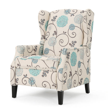 Poltrona reclinabile Wescott Wingback Pushback di Christopher Knight Home