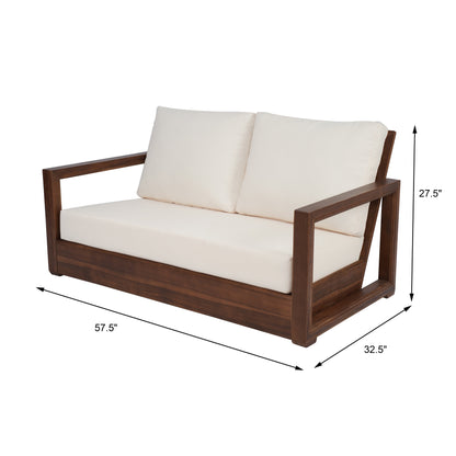 Set da salotto Westchester in acacia da 4 pezzi di Christopher Knight Home