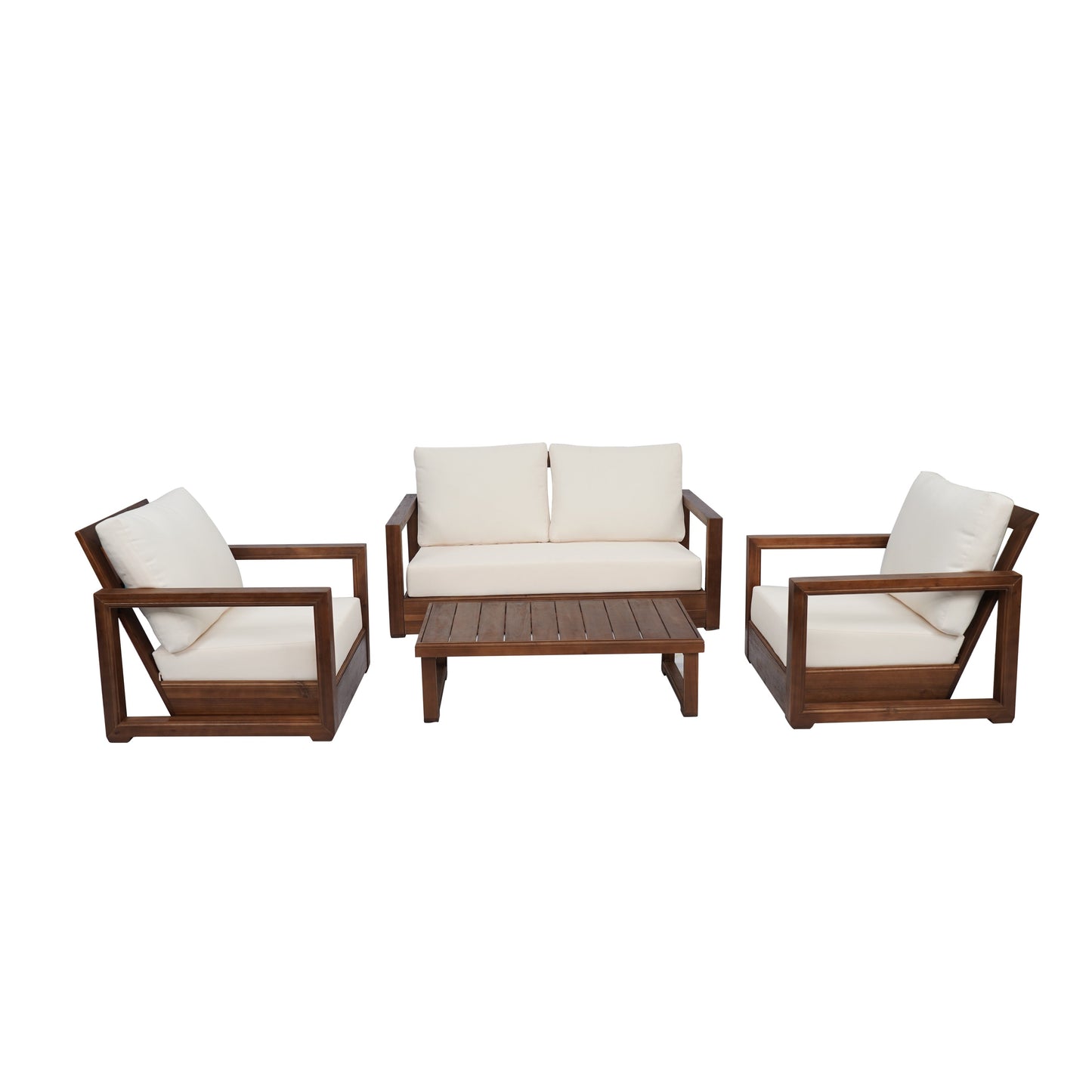 Set da salotto Westchester in acacia da 4 pezzi di Christopher Knight Home