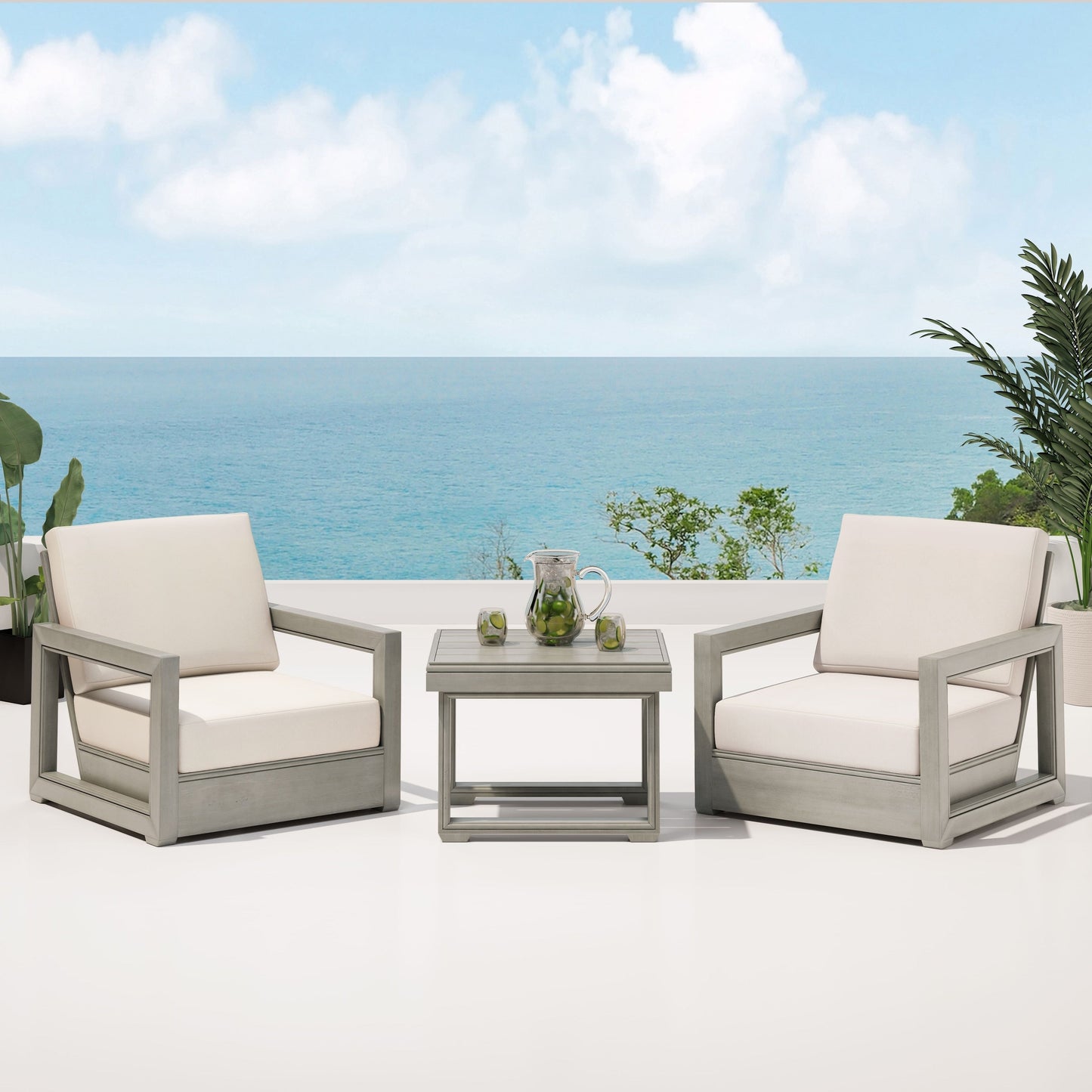 Set da chat in legno di acacia Westchester di Christopher Knight Home