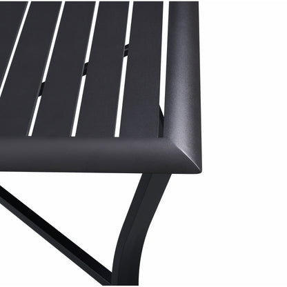 Set da pranzo girevole a dondolo Westin in alluminio e vimini da 5 pezzi