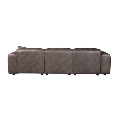 Set da conversazione imbottito Whisper con sedie modulari, braccioli agganciabili e pouf per soggiorno