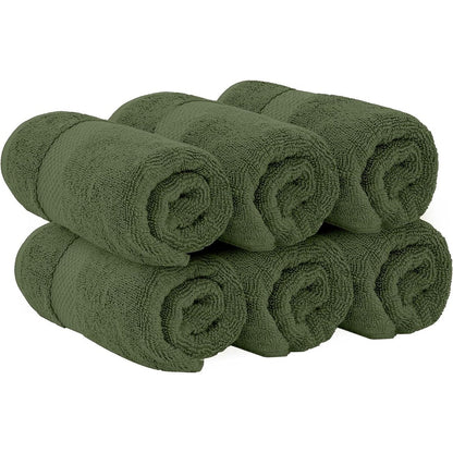 Asciugamano in cotone di lusso classico bianco 16x30 - Set di 6